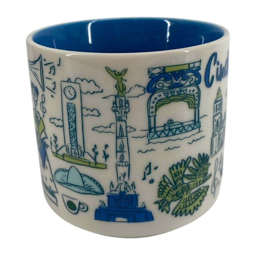 Starbucks Been There Ciudad De Mexico, MEXICO CITY Coffee Mug Cup 14 Fl Oz - Picture 2 of 6